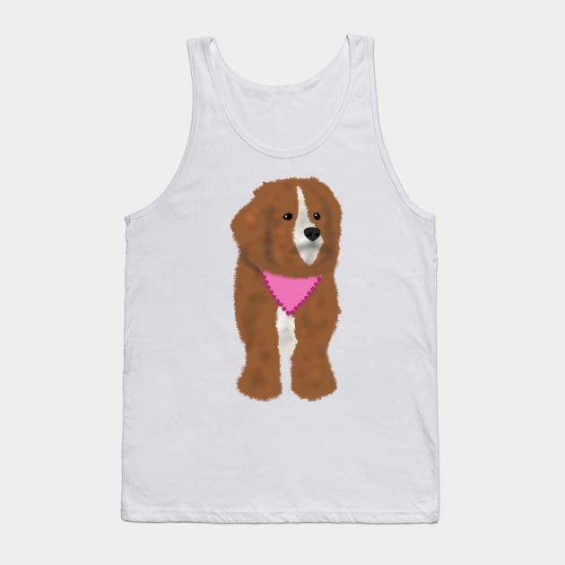 Brown dog Tank Top by Becky-Marie